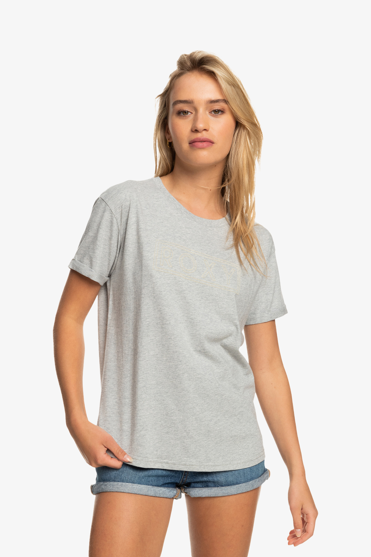 Roxy Epıc Aford J Kadın Gri T-Shirt ERJZT04808-SGRH