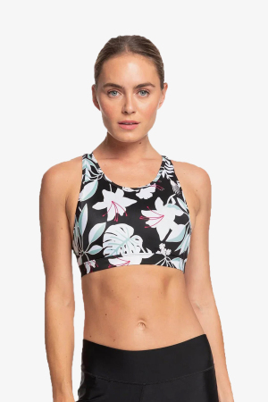 Roxy Let Dce Br Pt J S Kadın Siyah Spor Bra ERJKT03618-XKKW - Roxy