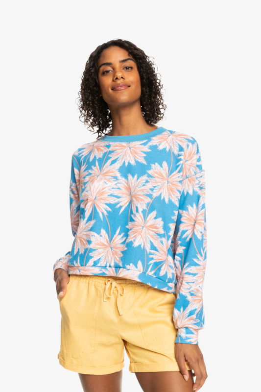 Roxy Off To The Beach Kadın Mavi Sweatshirt ERJFT04679-BJT6 - 1