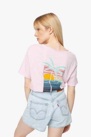 Roxy Star Solar A Kadın Pembe T-Shirt ERJZT05162-MDZ0 - 2