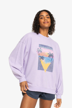 Roxy Take Your Place B Kadın Mor Sweatshirt ERJFT04692-PNG0 - Roxy