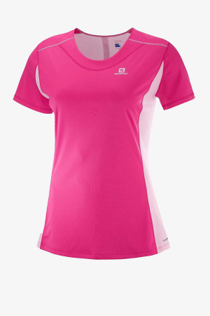 Salomon Agıle Heather Kadın Pembe T-Shirt L40215500-19730 - Salomon
