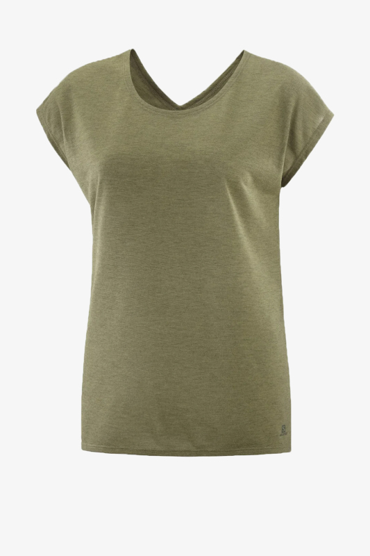 Salomon Comet Kadın Yeşil T-Shirt LC1485200-24398 - 1