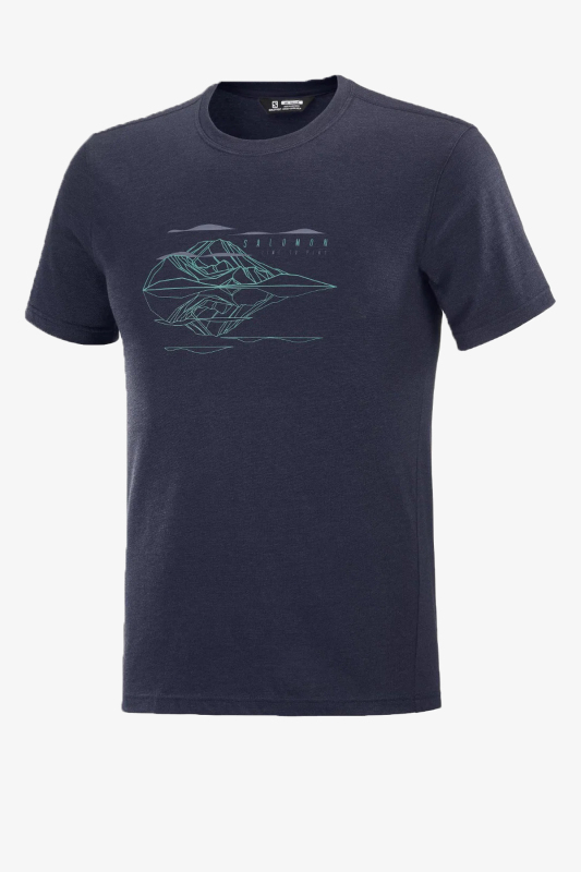 Salomon Explore Blend Erkek Lacivert T-Shirt LC1524000-23866 - 1