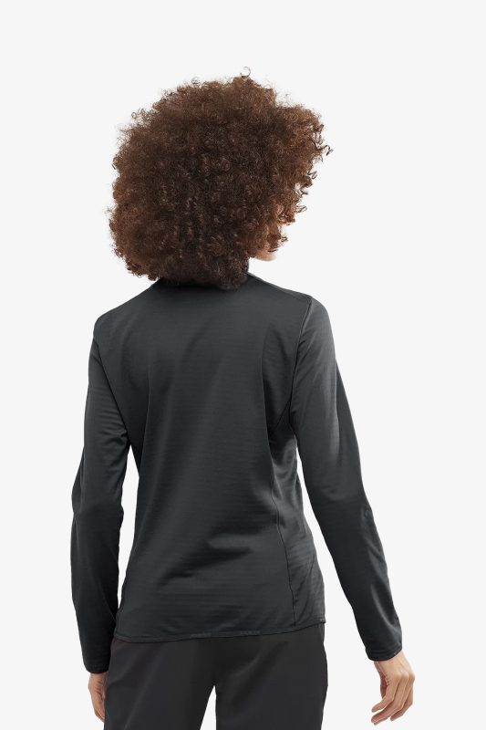 Salomon Outrack Full Zıp Mıd Kadın Siyah Üst Giyim LC1861700-27412 - 2