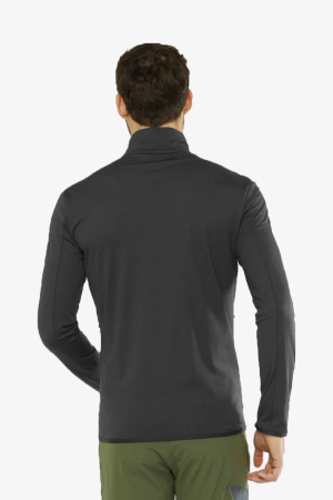 Salomon Outrack Full Zıp Mıd M Erkek Siyah Üst Giyim LC1369200-22872 - 2
