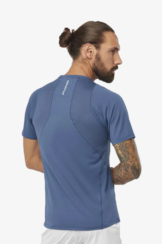 Salomon Sense Aero Erkek Mavi T-Shirt LC2050400-23848 - 2