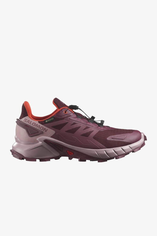 Salomon Supercross 4 Gore-Tex Kadın Bordo Patika Koşu Ayakkabısı L47594500 - 1