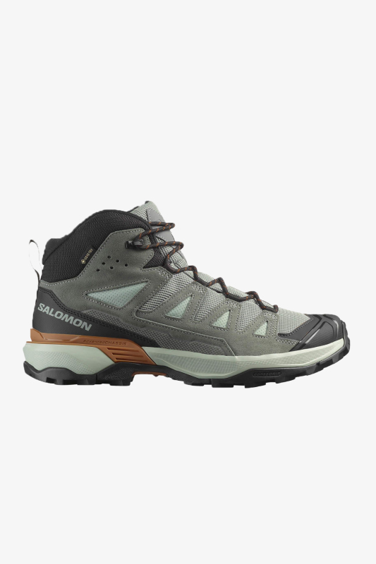 Salomon X Ultra 360 Leather Mid Gore-Tex Erkek Gri Outdoor Bot L47979600 - 1