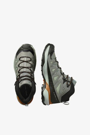 Salomon X Ultra 360 Leather Mid Gore-Tex Erkek Gri Outdoor Bot L47979600 - 3