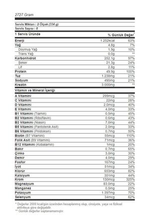Optimum Nutrition Serious Mass Chocolate 1101537 6 Lbs Çikolata Unisex Kilo ve Hacim OPT029 - 2