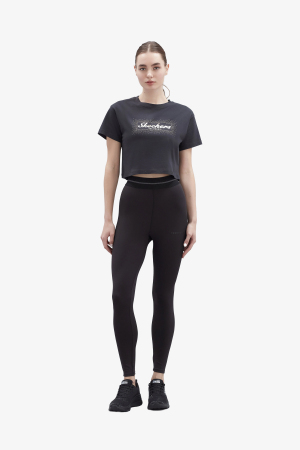 Skechers Belt Detail Legging Kadın Siyah Tayt S212197-001 - Skechers