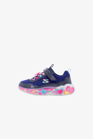 Skechers Eternal Heart Lights Çocuk Lacivert Sneaker 302768L NVMT - 5
