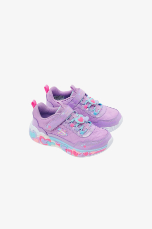 Skechers Eternal Heart Lights Çocuk Mor Sneaker 302768L LVMT - Skechers