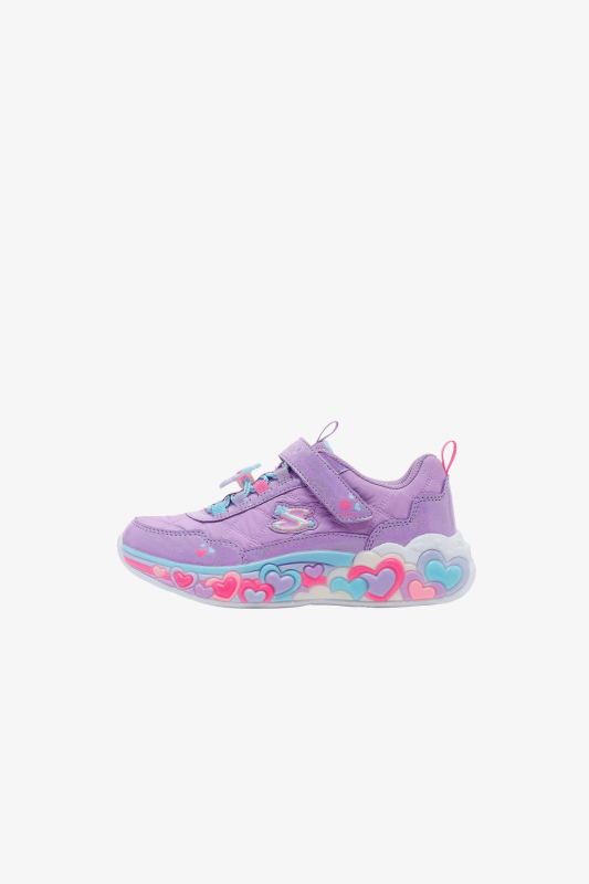 Skechers Eternal Heart Lights Çocuk Mor Sneaker 302768L LVMT - 4