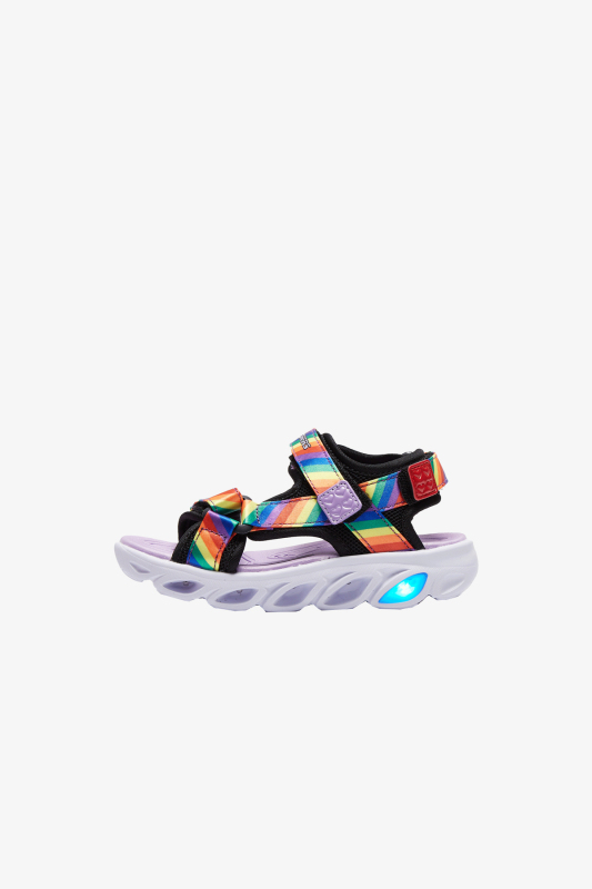Skechers Hypno-Splash-Raınbo Lıghts Çocuk Siyah Sandalet 20218N-BKMT - 2