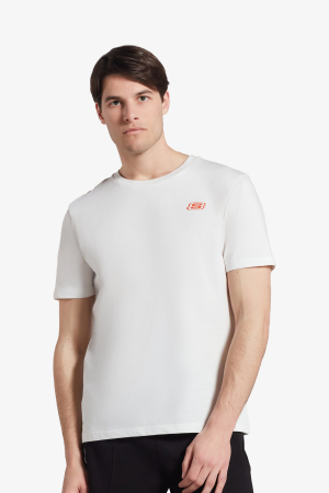 Skechers M Graphic Crew Neck Erkek Beyaz T-Shirt S231280-102 - Skechers