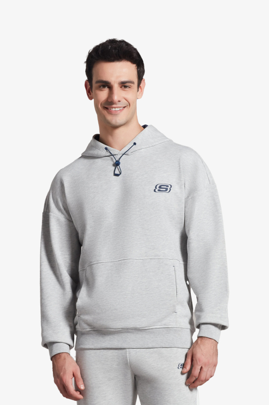 Skechers M Lw Fleece Pop Up Detailed Sweatshirt Erkek Gri Sweatshirt S231003-036 - 1