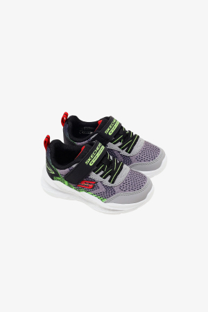 Skechers Meteor-Lights 2.0 Çocuk Gri Sneaker 401490N GYBK - 4
