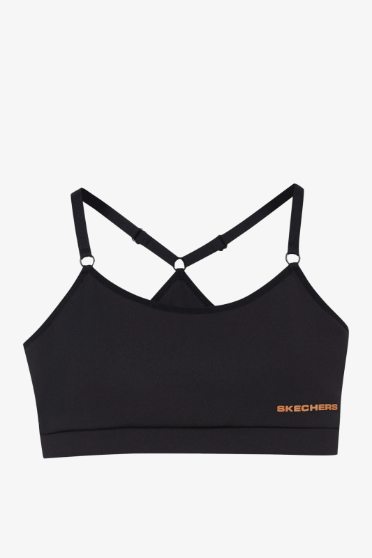 Skechers Mid Support Eential Kadın Siyah Spor Bra S212271-001 - 1
