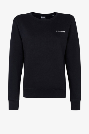 Skechers Ne Basics Kadın Siyah Sweatshirt S212182-001 - Skechers
