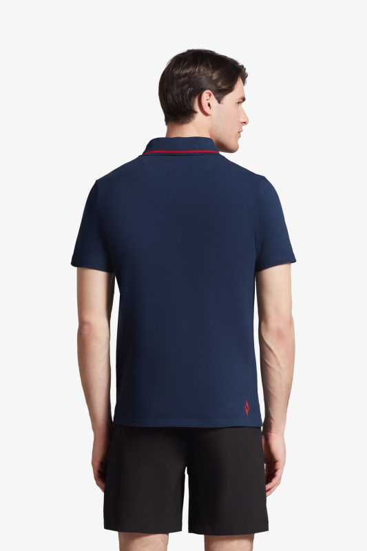 Skechers Polo Sleeve Polo Erkek Lacivert T-Shirt S212224-410 - 2
