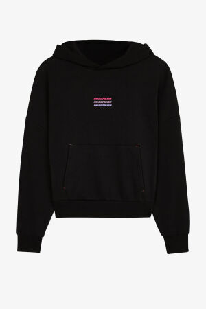 Skechers W Essential Hoodie Sweatshirt Kadın Siyah Sweatshirt S232243-001 - SKECHERS