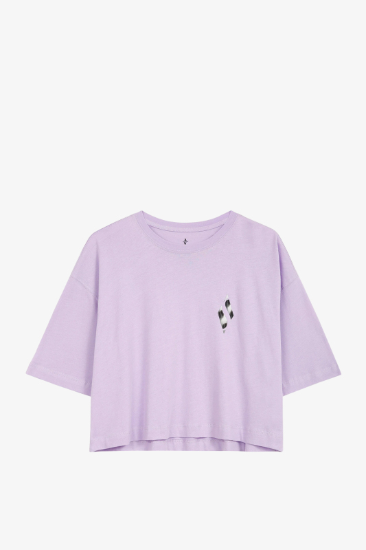 Skechers W Graphic Crew Neck Kadın Mor T-Shirt S231288-816 - 1
