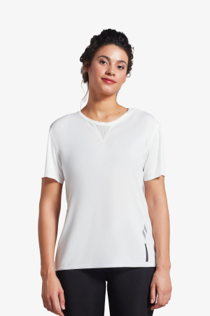 Skechers W Performance Coll. Reflect Logo Crew Neck Kadın Beyaz T-Shirt S231190-100 - Skechers