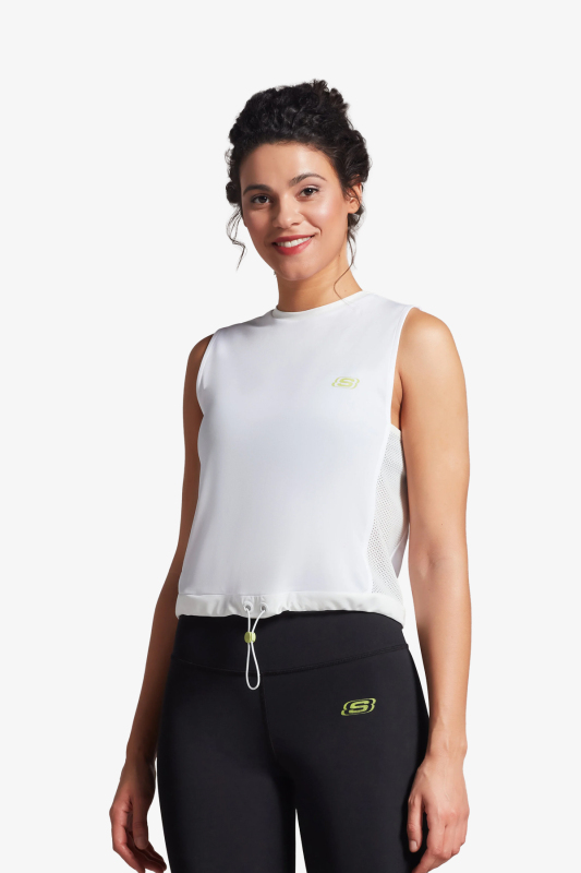 Skechers W Performance Coll.Esh Detailed Tank Kadın Beyaz T-Shirt S231400-100 - 1