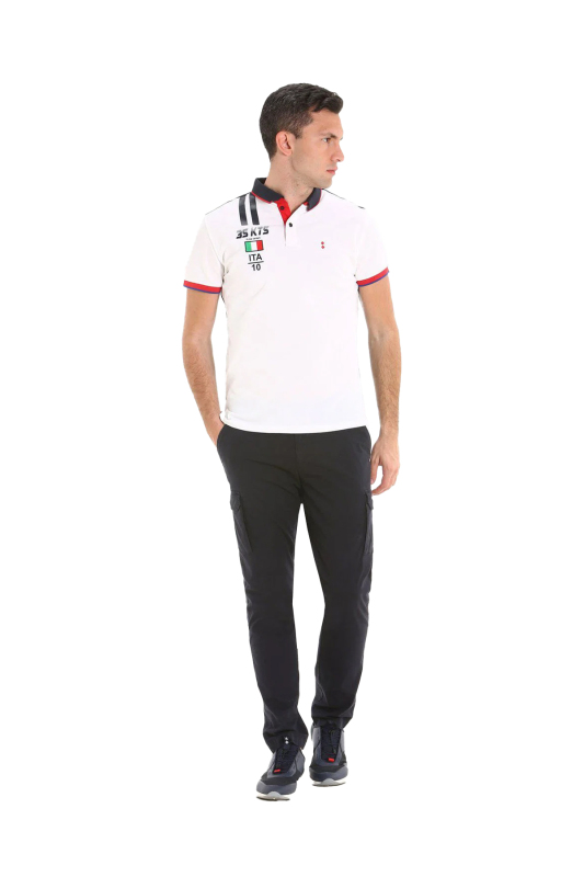 Slam Polo E68 Erkek Beyaz T-Shirt S108043O00-103 - 1