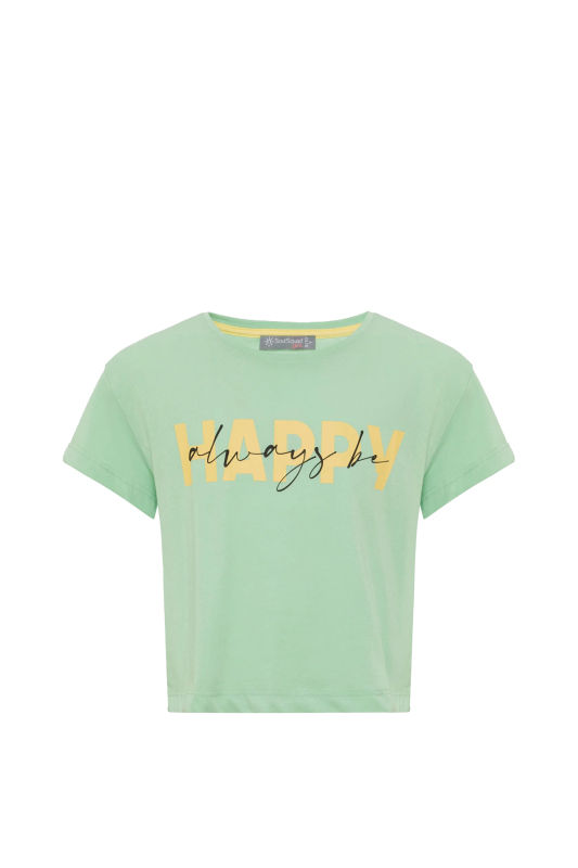 Soul Squad Happy Çocuk Yeşil T-Shirt SSHAPPY2-539 - 1