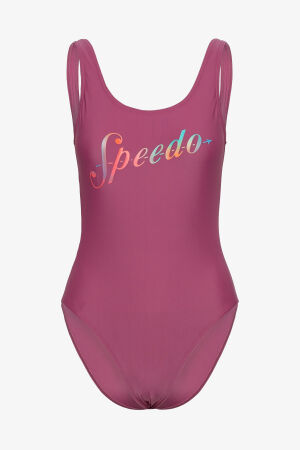 Speedo Logo Deep Ubk 1Pc Pt Kadın Pembe Mayo 8-00307616651 - 4