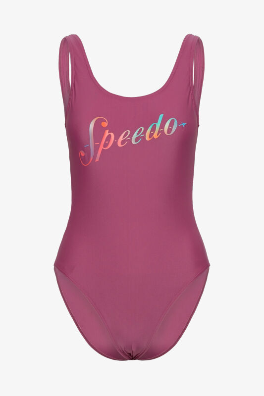 Speedo Logo Deep Ubk 1Pc Pt Kadın Pembe Mayo 8-00307616651 - 4