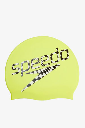 Speedo Slogan Prt Cap Unisex Yeşil Yüzücü Bonesi 8-0838516722 - 2