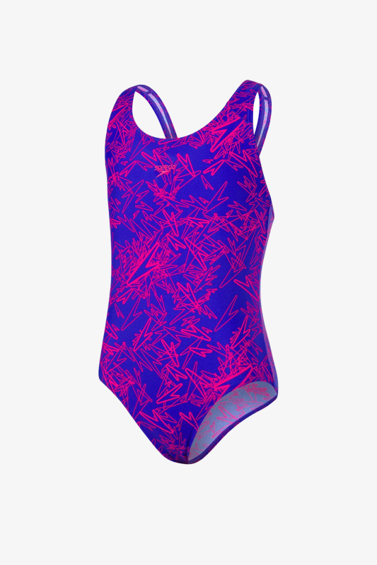 Speedo Speedo Boom Alov Spbk Jf Blue/Pınk Çocuk Mavi Mayo 8-10843C753-23703 - 1