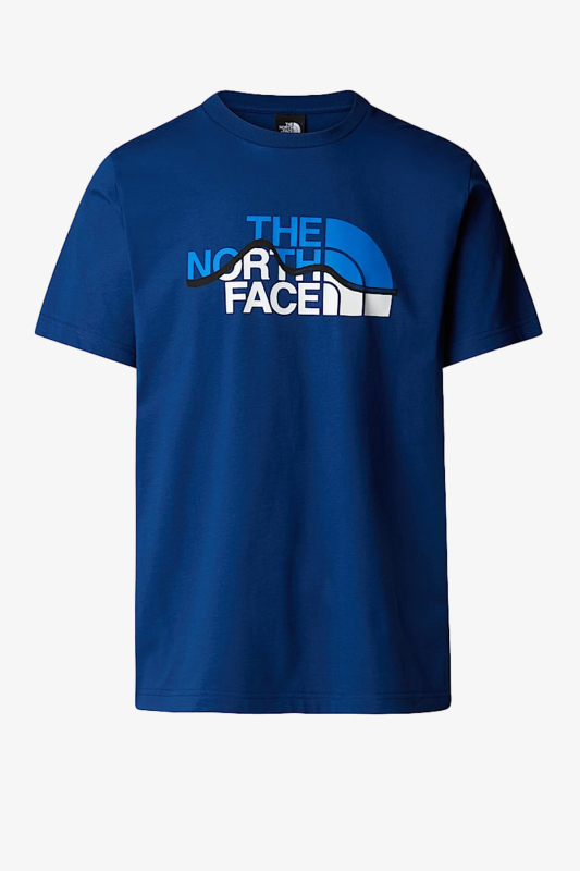 The Nort Face M Ss Mountaın Lıne Erkek Mavi T-Shirt NF0A87NTD1R1 - 2