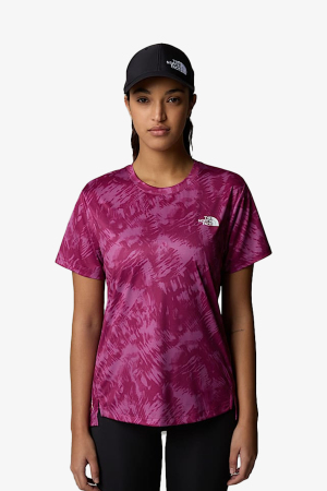 The North Face W Flex S/S Reg Aop Kadın Mor T-Shirt NF0A8BQG85N1 - The North Face
