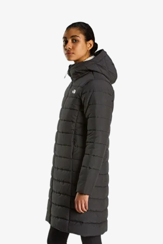 The North Face Aconcagua Parka Kadın Siyah Kapüşonlu Fermuarlı Dolumlu Mont NF0A8H1AJK31 - 4