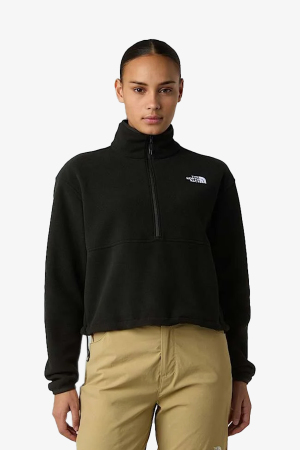 The North Face Glacıer Fleece 1/2 Zıp Short Kadın Siyah Polar NF0A8D2CJK31 - The North Face