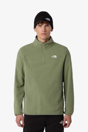 The North Face Glacıer Fleece 1/4 Zıp Erkek Yeşil Sweatshirt NF0A8D0QBO91 - The North Face