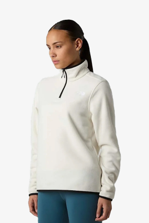 The North Face Glacıer Fleece 1/4 Zıp Kadın Beyaz Polar NF0A8D2JQLI1 - The North Face