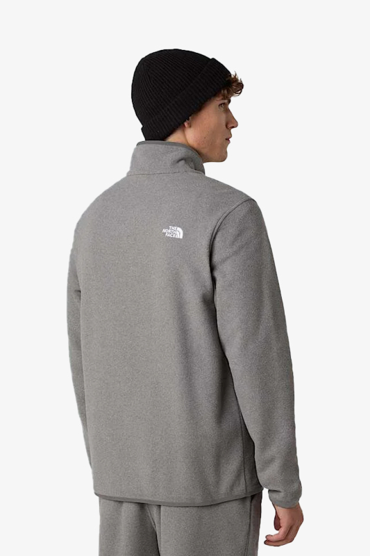 The North Face Glacıer Fleece 1/4 Zıp Erkek Gri Sweatshirt NF0A8D0QCQI1 - 3