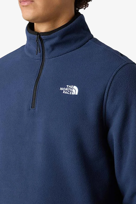 The North Face Glacıer Fleece 1/4 Zıp Erkek Lacivert Sweatshirt NF0A8D0Q8K21 - 2