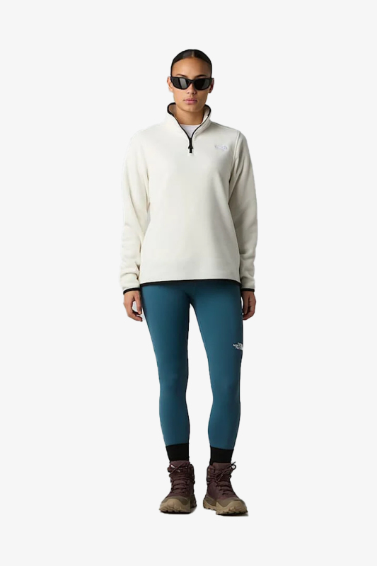 The North Face Glacıer Fleece 1/4 Zıp Kadın Beyaz Polar NF0A8D2JQLI1 - 2