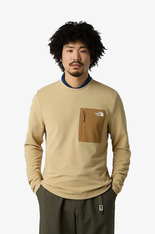 The North Face Kecha Crew Erkek Bej Sweatshirt NF0A8CS9QV31 - 1