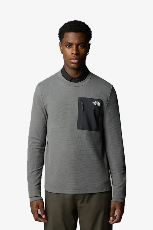 The North Face Kecha Crew Erkek Gri Sweatshirt NF0A8CS9SOU1 - 1