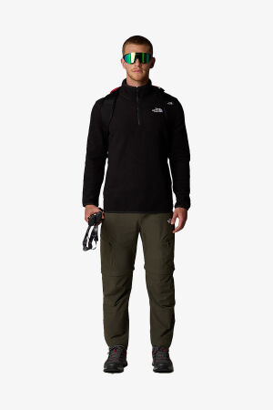 The North Face M 100 Glacıer 1/4 Zıp - Eu Erkek Siyah Polar NF0A855W4H01 - 3