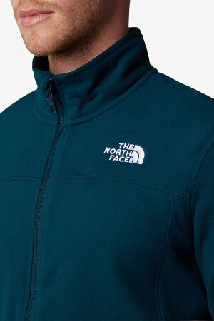 The North Face M 100 Glacıer Full Zıp - Eu Erkek Mavi Polar NF0A855X1NO1 - 3