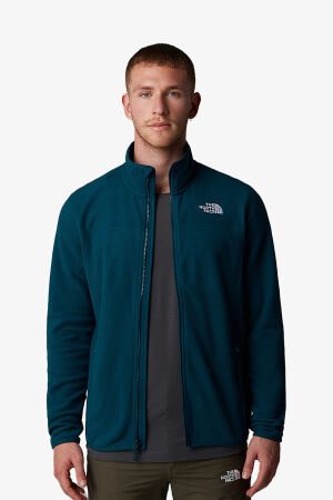 The North Face M 100 Glacıer Full Zıp - Eu Erkek Mavi Polar NF0A855X1NO1 - 4